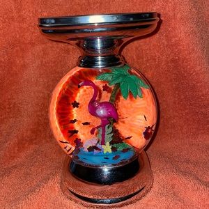 Flamingo candle pedestal